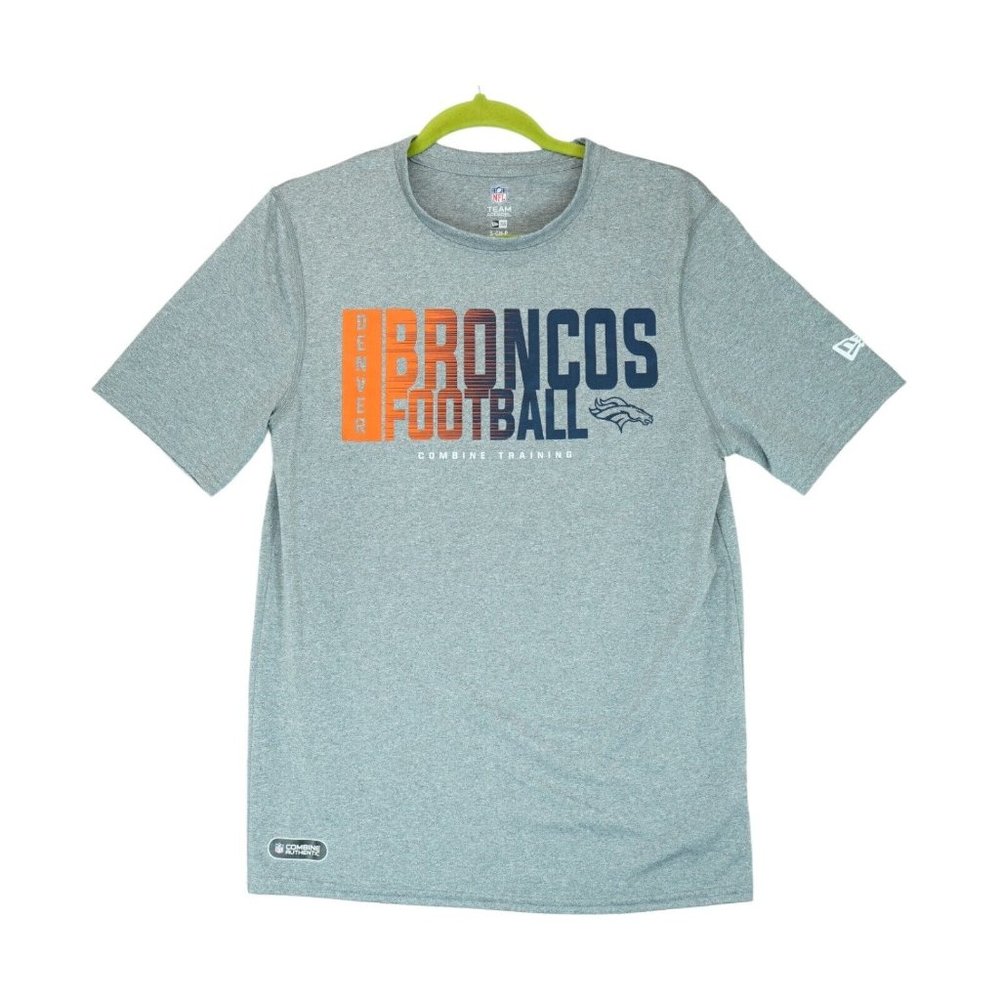 New Era NFL Football Men's Denver Broncos T Shirt Combine Authentic Sz Small